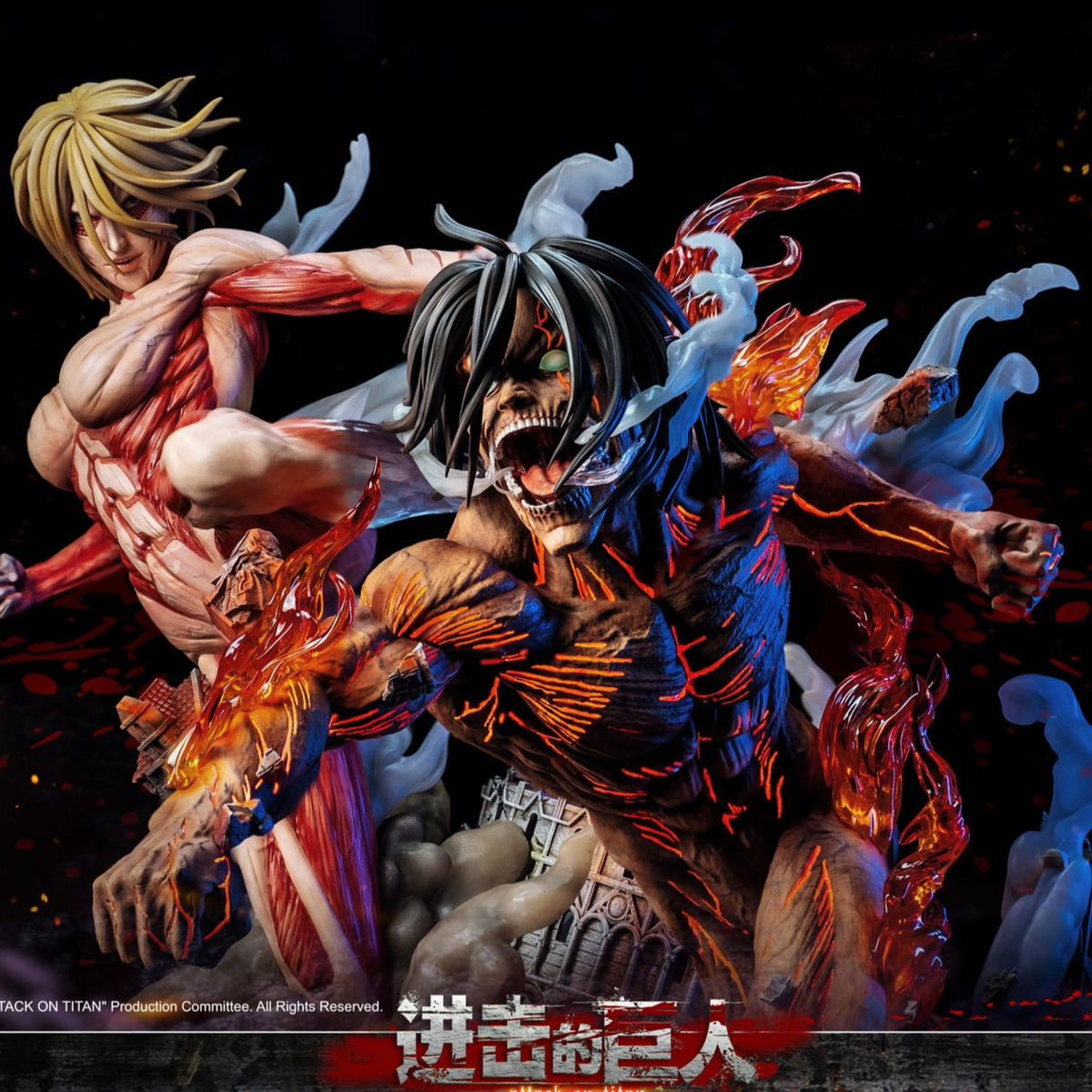 Jimei Palace Attack On Titan Eren Yeager vs Annie Leonhart