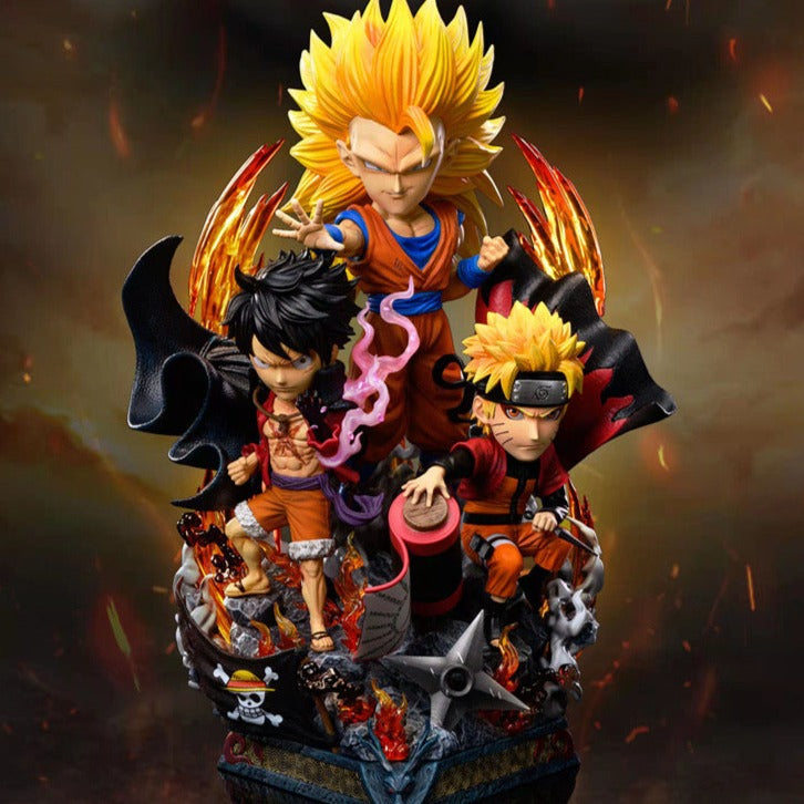 Deyin Studio Goku & Luffy & Naruto